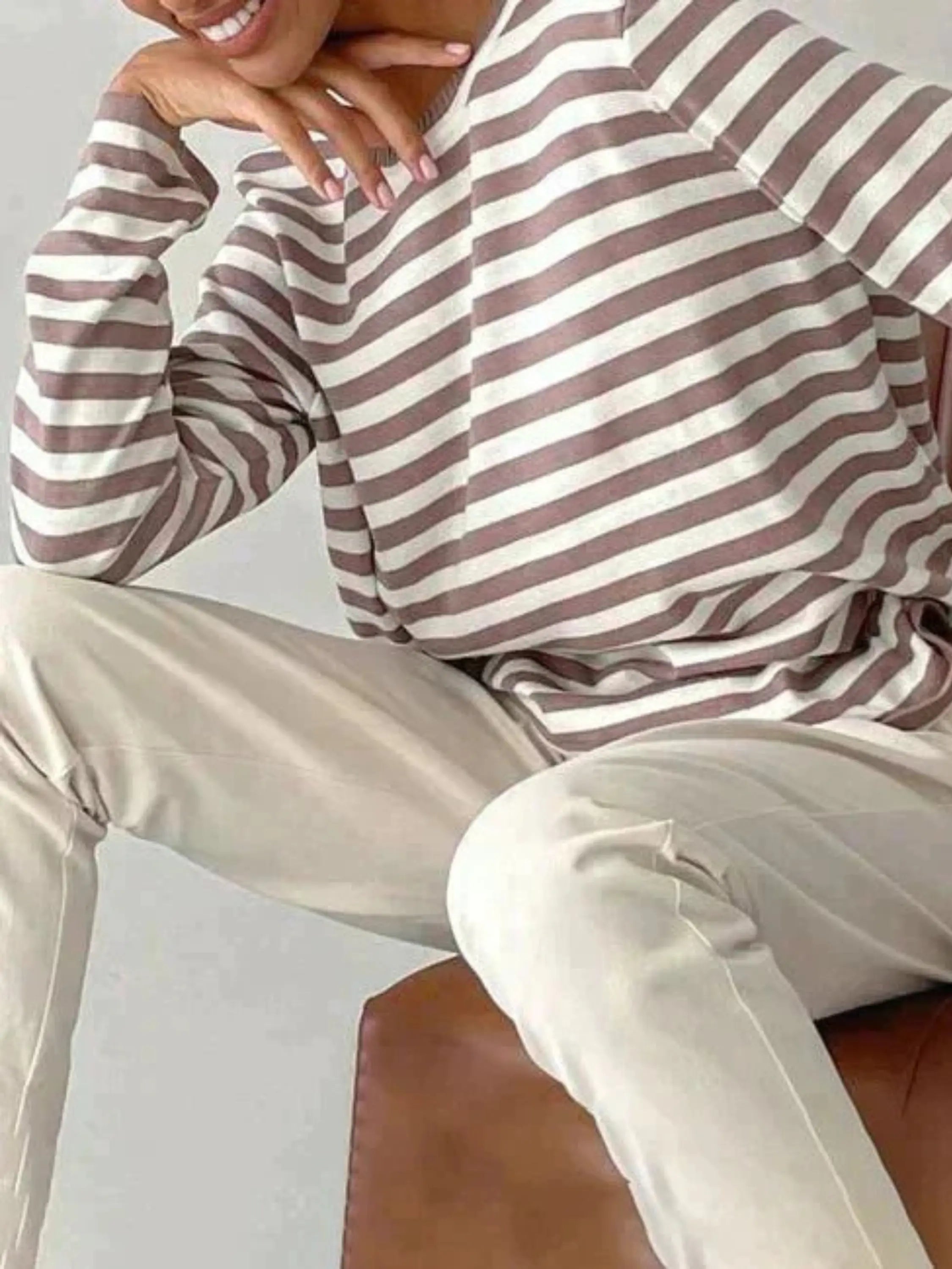 Antonia | Gestreifter Strickpullover