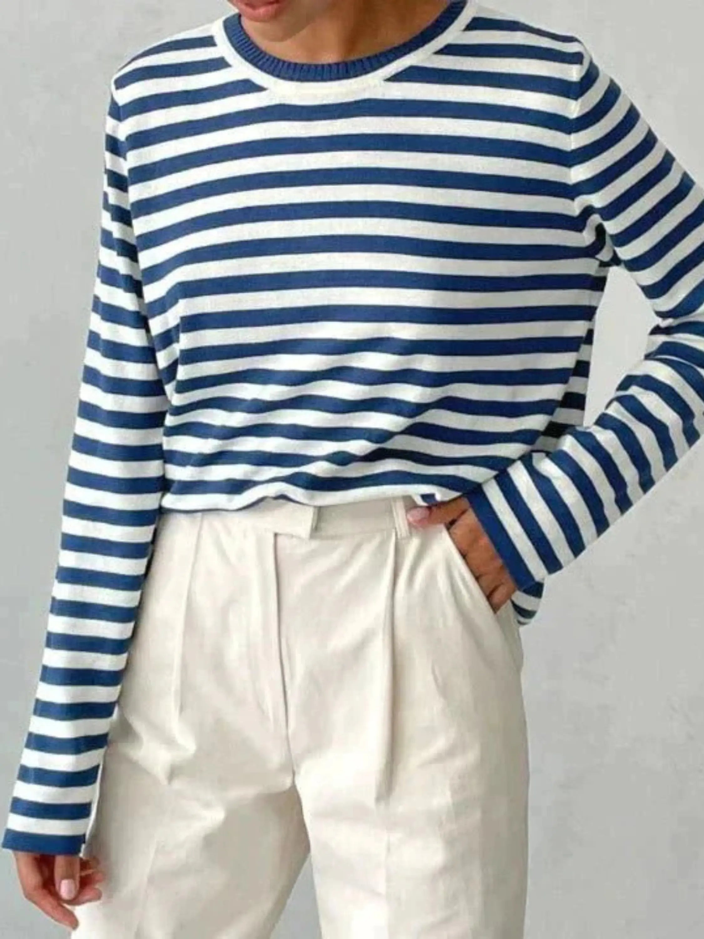 Antonia | Gestreifter Strickpullover