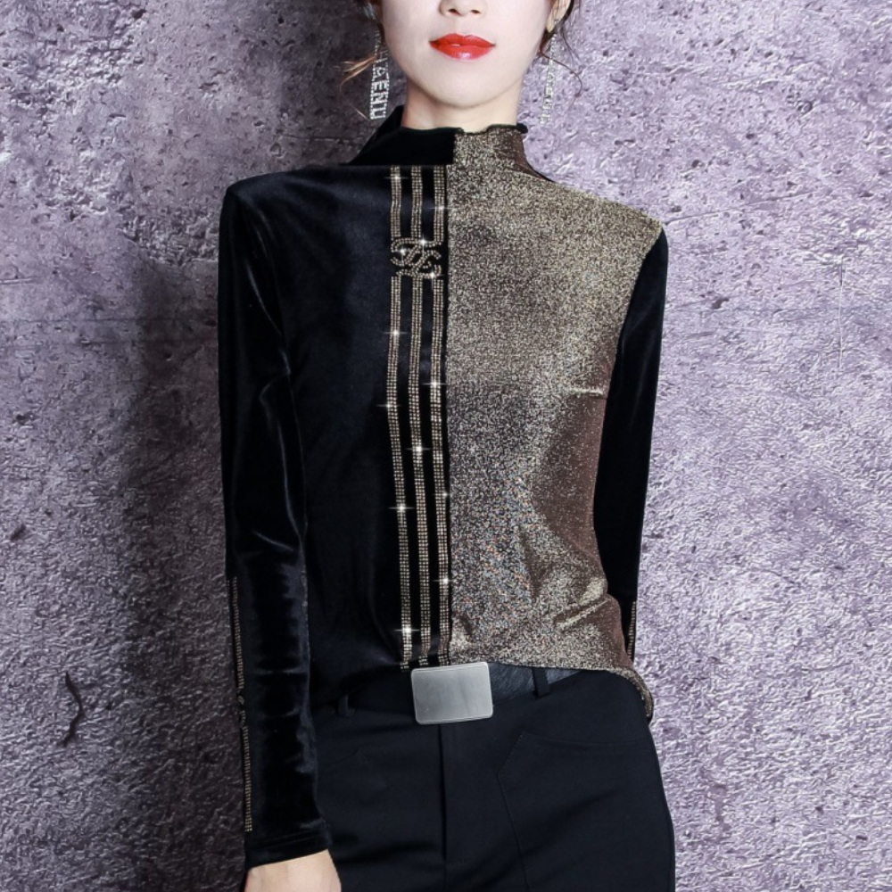 Xanthi - Modischer Damenpulli mit trendigem Rundhalsausschnitt