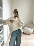 Damen Strickpullover – Oversize Pullover mit Strickmuster für stilvolle Outfits
